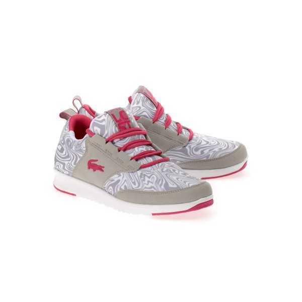SCARPE LACOSTE LIGHT TC GRIGIE E ROSA729DCW1211 S1P