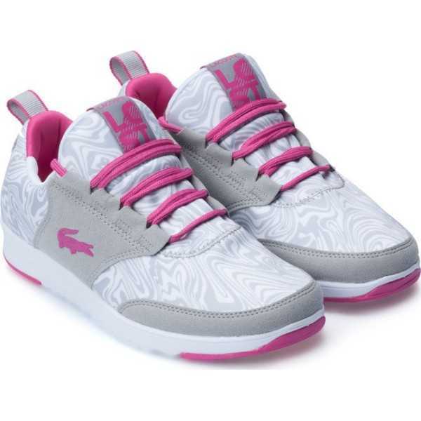 SCARPE LACOSTE LIGHT TC GRIGIE E ROSA729DCW1211 S1P