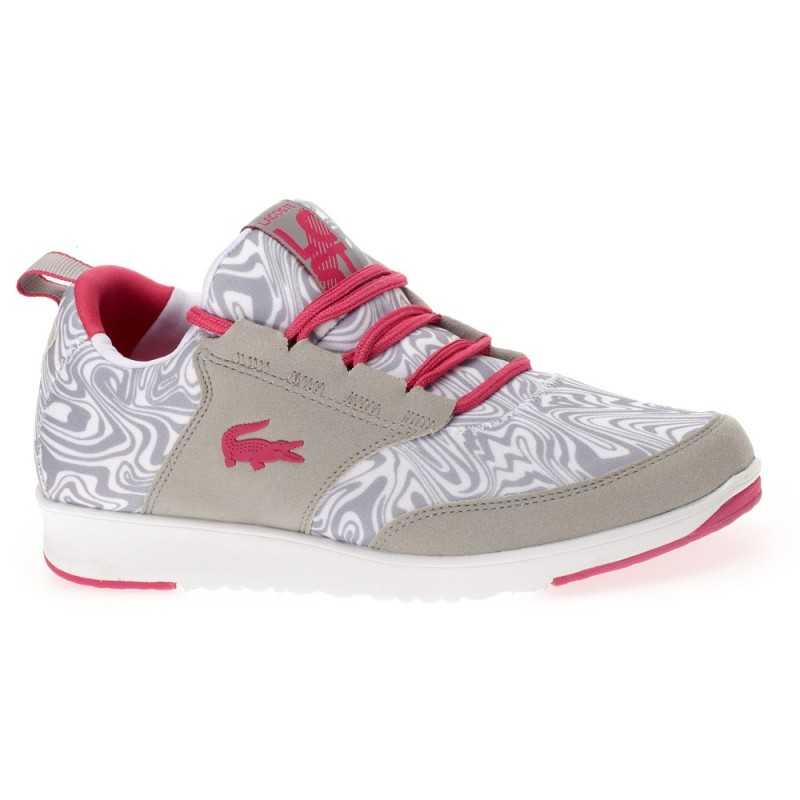 SCARPE LACOSTE LIGHT TC GRIGIE E ROSA729DCW1211 S1P