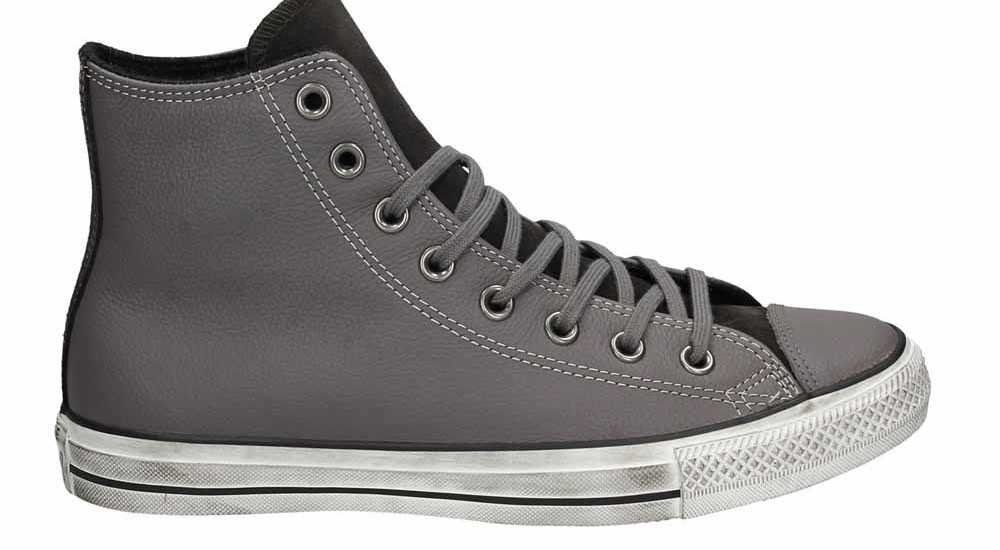 SCARPE CONVERSE CT AS HI LEATHER/SUEDE GRIGIA A/I 2017 158964C SCARPE CONVERSE CT AS HI LEATHER/SUEDE GRIGIA A/I 2017 158964C