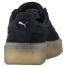 SCARPE PUMA SUEDE HEART PEBBLE NERE P/E 2018 365464-04
