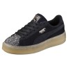 SCARPE PUMA SUEDE HEART PEBBLE NERE P/E 2018 365464-04