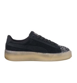 SCARPE PUMA SUEDE HEART PEBBLE NERE P/E 2018 365464-04