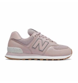 SCARPE NEW BALANCE 574 METALLIC LEATHER ROSA A/I 2020 WL574PMB