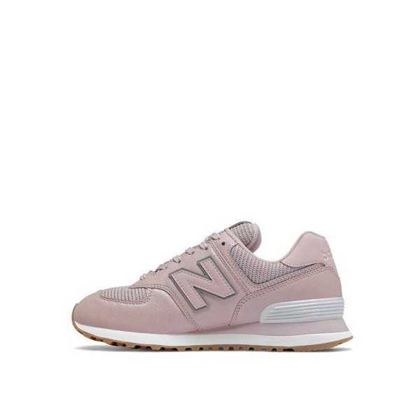 SCARPE NEW BALANCE 574 METALLIC LEATHER ROSA A/I 2020 WL574PMB