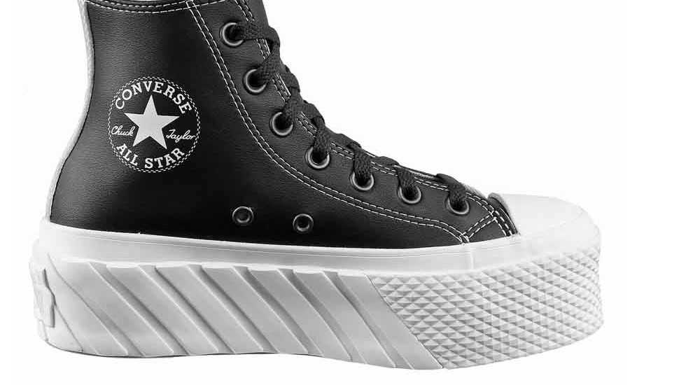 SCARPE CONVERSE CTAS LIFT 2X PLATFORM MATTE METALLIC NERO P/E 2022 572608C SCARPE CONVERSE CTAS LIFT 2X PLATFORM MATTE METALLIC NERO P/E 2022 572608C