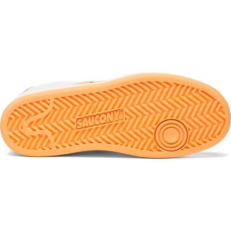 SCARPE SAUCONY O JAZZ COURT GLAM SAFARI BIANCO/ARANCIONE P/E 2022 S60577-3
