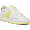 SCARPE SAUCONY JAZZ COURT W GLAM SAFARI BIANCO/GIALLO P/E 2022 S60577-2