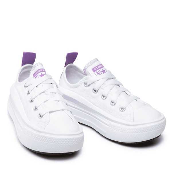 SCARPE CONVERSE CTAS MOVE OX BIANCO/LILLAP/E 2022 371528C