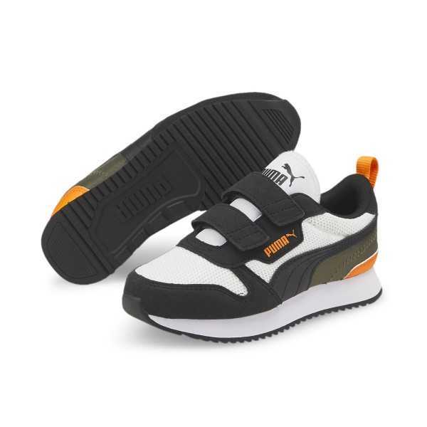 SCARPE PUMA R78 NERO/BIANCO/ARANCIONE P/E 2022 373617-23