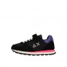 SCARPE SUN68 GIRL'S ALLY SOLID (KID) NERO/FUCSIA A/I 2022 Z42401K 1120