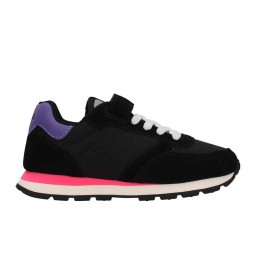 SCARPE SUN68 GIRL'S ALLY SOLID (KID) NERO/FUCSIA A/I 2022 Z42401K 1120