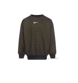 FELPA NIKE TRILOBAL FLEECE CREW GLITTER NERO A/I 2022 36k214-023