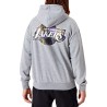 New Era Felpa con cappuccio oversize da uomo Los Angeles Lakers Infill Team Logo - Nero