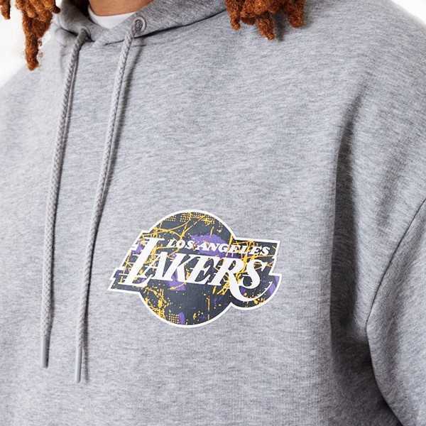 New Era Felpa con cappuccio oversize da uomo Los Angeles Lakers Infill Team Logo - Nero