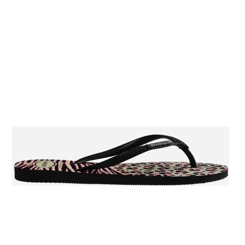 Infradito Havaianas Slim Animals Mix Nero/Rosa P/E 2023 4147964.0006 | Havaianas | 