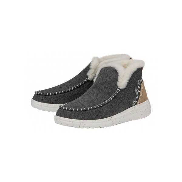 Stivale Dude Denny Wool Faux Shearling W Grigio A/I 2023 HD.40208 030 | Hey Dude | 