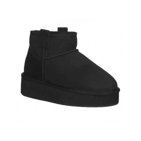 Stivale Emu Foy Flatform Micro Nero A/I 2023 W13073- BLAK | Emu Australia | 