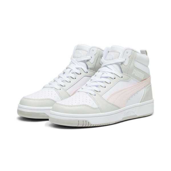 Scarpe Puma Rebound v6 Mid Bianco/Grigio/Rosa A/I 2023 392326-07 | Puma | 
