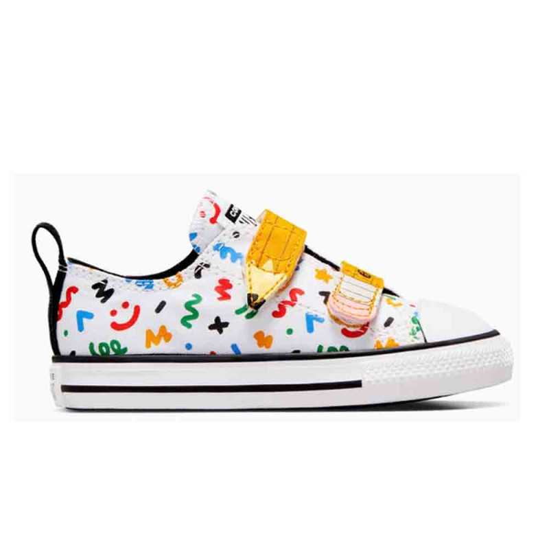 Scarpe Converse Chuck Taylor All Star Easy On Doodles Bianco/Giallo/Nero P/E 2024 A07219C | Converse | 