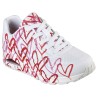 Scarpe Skechers x JGoldcrown: Uno - Spread the Love Bianco/Rosso/Rosa P/E 2024 155507 WCRL | Skechers | 
