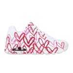 Scarpe Skechers x JGoldcrown: Uno - Spread the Love Bianco/Rosso/Rosa P/E 2024 155507 WCRL | Skechers | 