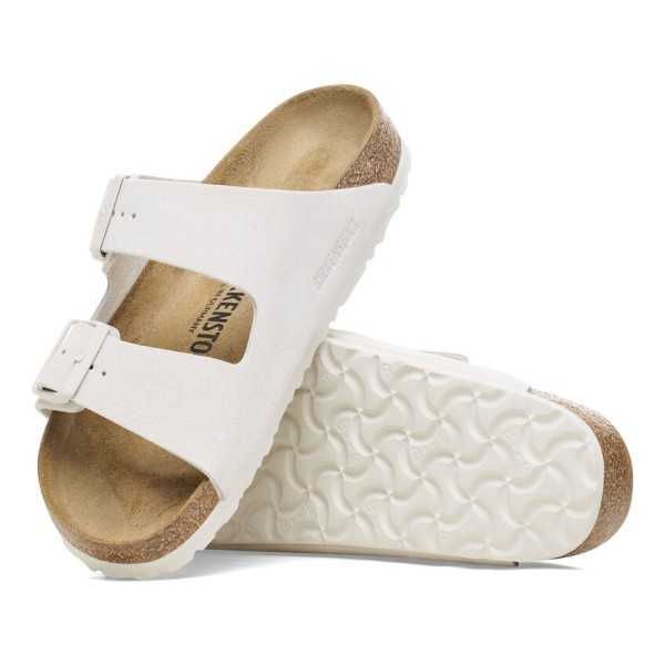 Ciabatta Birkenstock Arizona Suede Leather Antique White P/E 2024 1026842 | Birkenstock | 