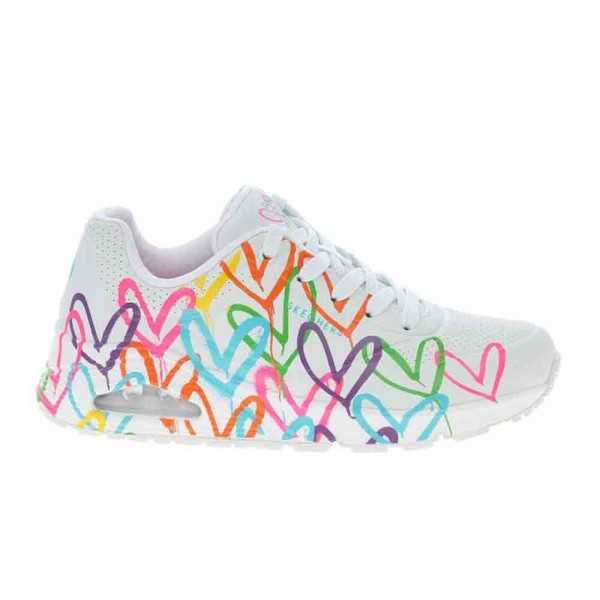 Scarpe Skechers JGoldcrown: Uno - HighLight Love Bianco P/E 2024 177981 WMLT | Skechers | 