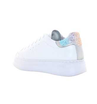 Scarpe Sun68 Grace Leather Bianco/Argento P/E 2024 Z34226 0144 | Sun68 | 
