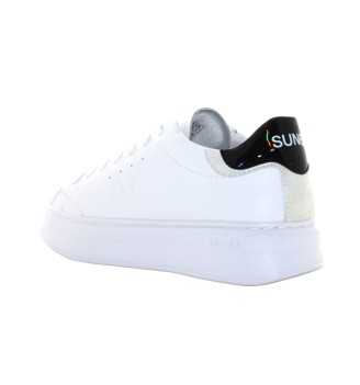 Scarpe Sun68 Grace Leather Bianco/Nero P/E 2024 Z34226 0111 | Sun68 | 