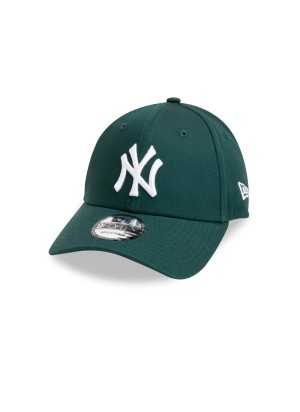 Cappellino New Era 9FORTY Regolabile New York Yankees League Essential Verde Scuro 60471456