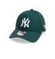Cappellino New Era 9FORTY Regolabile New York Yankees League Essential Verde Scuro 60471456