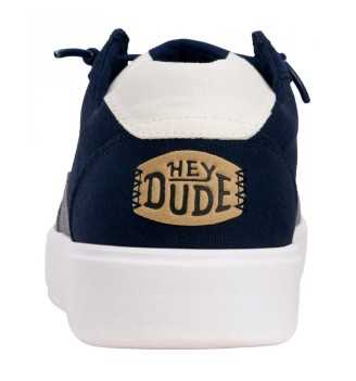 Scarpe Hey Dude Hudson Canvas Uomo Blu Navy E Grigio | Hey Dude | 
