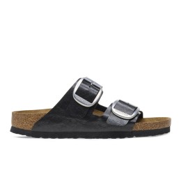Ciabatta Birkenstock Arizona Big Buckle Birko Flor Donna Nero Liquirizia