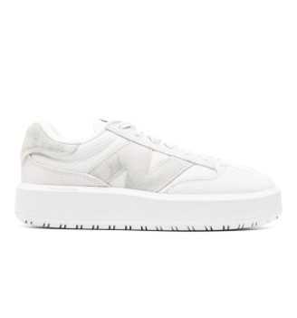 Scarpe New Balance Ct302 Lifestyle Pigskin/Textile Unisex Bianco E Verde Chiaro CT302CTB