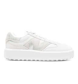 Scarpe New Balance Ct302 Lifestyle Pigskin/Textile Unisex Bianco E Verde Chiaro CT302CTB