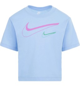 Maglietta Nike Swoosh Logo Boxt Tee Azzurro 36L670-BJB