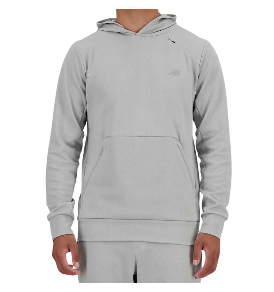 Felpa Con Cappuccio New Balance Tech Knit Grigio Atletico MT41139AG