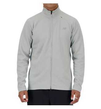 Felpa A Zip Intera New Balance Tech Knit Grigio Atletico MJ41178AG