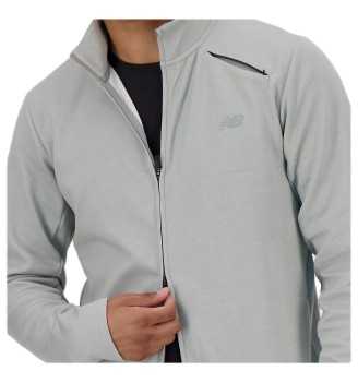Felpa A Zip Intera New Balance Tech Knit Grigio Atletico | New Balance | 