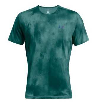 Maglietta Under Armour Rush Vent Stampato Maglietta Under Armour Rush Vent Stampato Turchese Verde 1383669 449