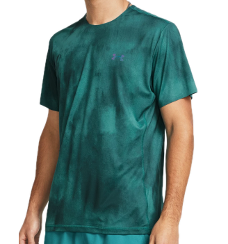 Maglietta Under Armour Rush Vent Stampato Turchese Verde | Under Armour | 