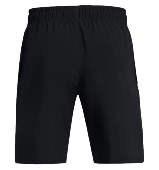 Pantaloncini Under Armour Woven Wordmark Nero Con Logo Giallo | Under Armour | 