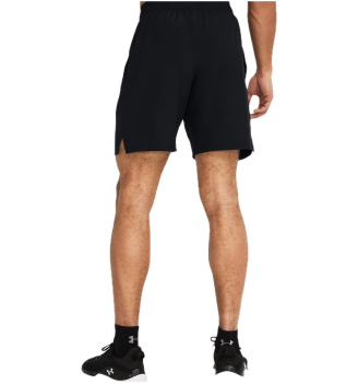Pantaloncini Under Armour Woven Wordmark Nero Con Logo Giallo | Under Armour | 
