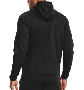Felpa A Zip Intera Under Armour Fleece® Con Cappuccio Nero | Under Armour | 