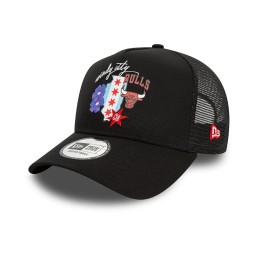 Cappello New Era A Frame Trucker Chicago Bulls Nba Team Logo Nero 60503448