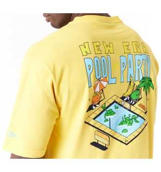 Maglietta New Era Oversize Pool Party Fruit Graphic Giallo | New Era | 