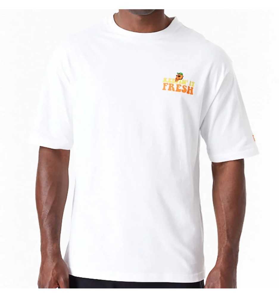 Maglietta New Era Oversize Keepin It Fresh Fruit Graphic Bianco 60502633