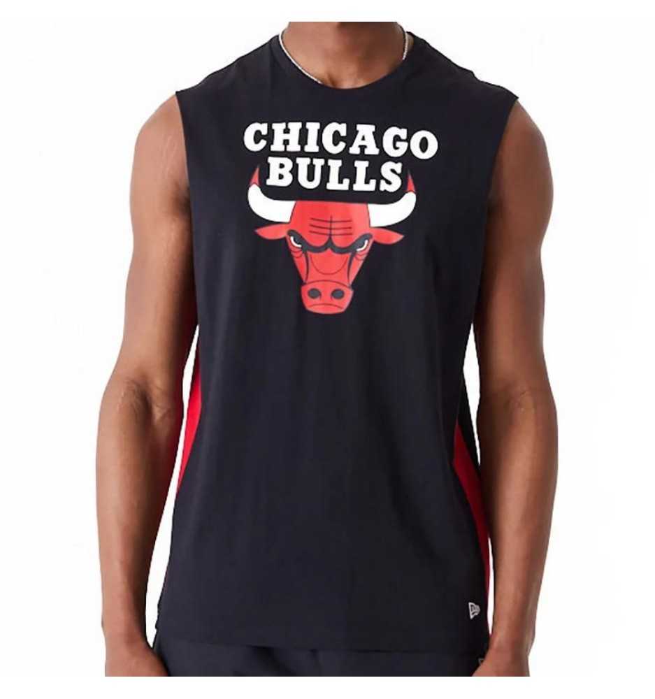 Canotta New Era Colour Block Chicago Bulls Nero E Rosso 60502591