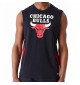 Canotta New Era Colour Block Chicago Bulls Nero E Rosso 60502591